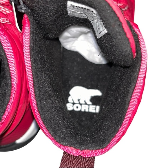 NEW Sorel Fuchsia Whitney II Short Lace Insulated Waterproof Boots size 9 - Picture 10 of 13